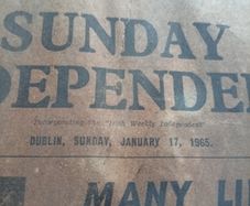 HISTORIC 1965 Sunday Independent. Lemass O Neill Summit, Man Utd Cantwell, Connery & Irish Language White Paper