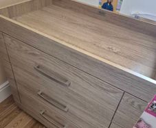 3 drawer chest - oak