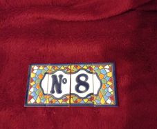 Brand New Ceramic House Number 8