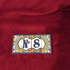 Brand New Ceramic House Number 8