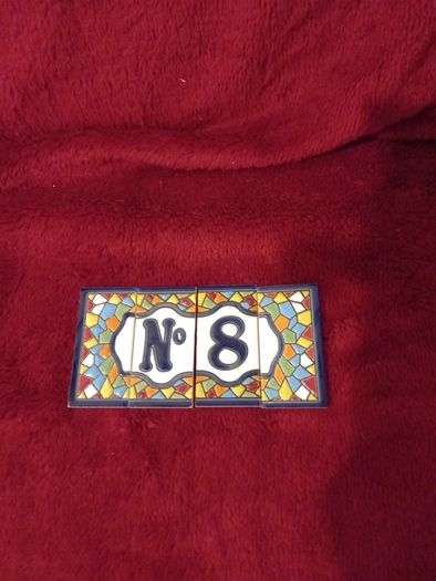 Brand New Ceramic House Number 8