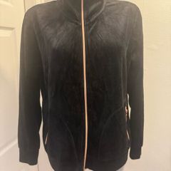 Alex Black zipped velvet jumper  size UK14 EU42 Postage included