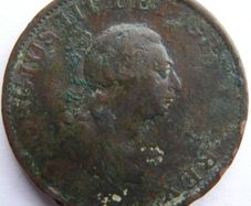 1799 George III 3rd Half-Penny Coin
