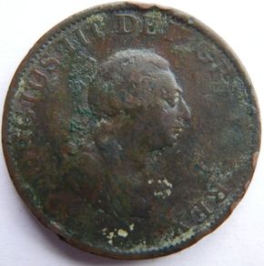 1799 George III 3rd Half-Penny Coin