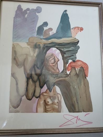 Salvidore dali signed art
