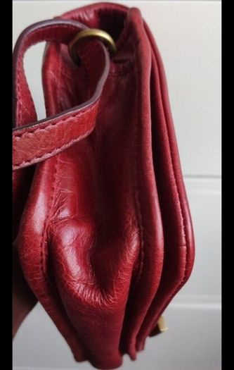 Marks & Spencer Vibrant Red Leather Crossbody bag