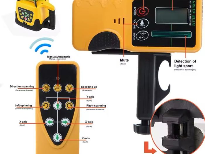 New Green Beam Auto Self Levelling Rotating Rotary Laser Level 500m