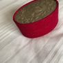 Trinket Box Velvet with Silver On Lid Image 2