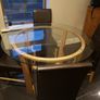 Dining table with 3 chairs. Image 3
