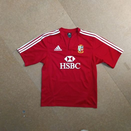FREE POST Vintage Lions (M) Rugby Jersey adidas Shirt British & Irish Britain and Ireland South Africa Tour 2009 HSBC Medium Red