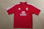 FREE POST Vintage Lions (M) Rugby Jersey adidas Shirt British &amp; Irish Britain and Ireland South Africa Tour 2009 HSBC Medium Red