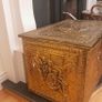 Vintage Brass hammered Storage Box matching magazine box and Brass Pitcher Image 3