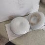 Vintage Set of 2  Candle Holders Pottery Hand Painted MADE IN Holland Image 6