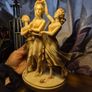 Vintage Alabaster 3 Graces Goddesses from Sandro Botticelli's Painting Primavera Image 4