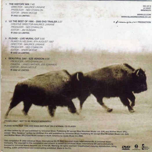 Promo -  U2 Dvd/cd