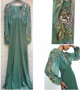 Stunning limited edition boho festive dress River island signature collection wedding bridesmaid folk