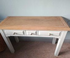 Two Tone Vanity / Console Table / Desk
