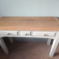 Two Tone Vanity / Console Table / Desk