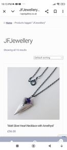 Sterling silver heart pendant necklace
