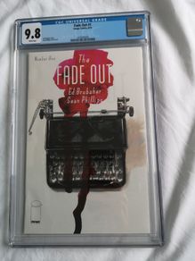Image comics The Fade Out Issue 1 CGC 9.8 Certified Graded Comic Framed