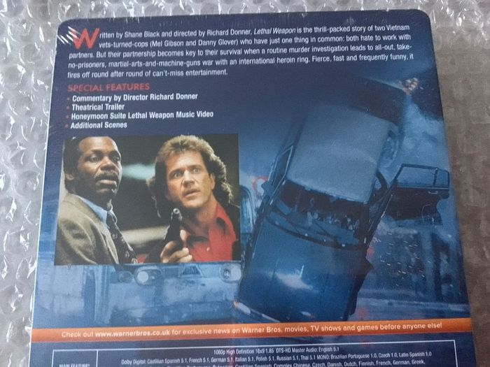 Lethal Weapon Limited Edition Blu Ray Steelbook