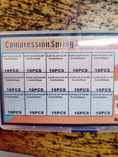 Springs Kit 240 pc - Compression - Stainless steel