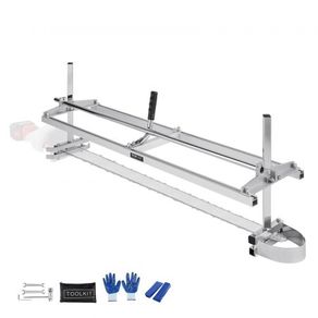 Chainsaw Mill, Portable Sawmill 36 cm-122 cm Guide Bar, Galvanized Steel Chainsaw Planking Mill with 0.5 cm-30 cm Cutting Thickness