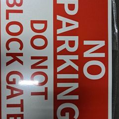 No parking sign