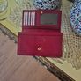 Vera Pelle Red Leather Purse / Brand New Image 5