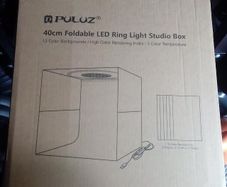 PHOTO BOX 40x 40cm Portable LED Light Tent Box Cube Photo Studio Photography 16" Dimmable - USED ONCE / COLLECT / DELIVER