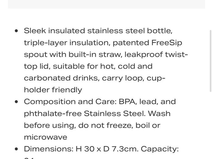 OWALA FreeSip Twist Water Bottle 24oz BRAND NEW