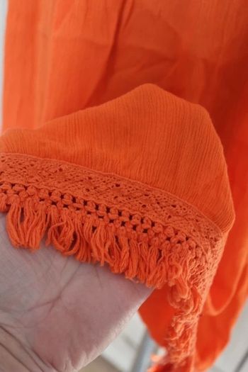 Laura Torelli Classic orange sleeveless knee length summer dress size UK16/18 EU44/46 Postage included