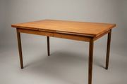 Elegant Mid-Century Danish Teak Extending Dining Table