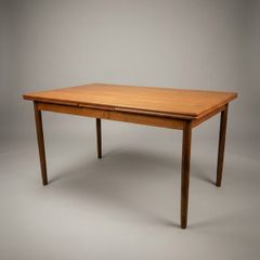 Elegant Mid-Century Danish Teak Extending Dining Table