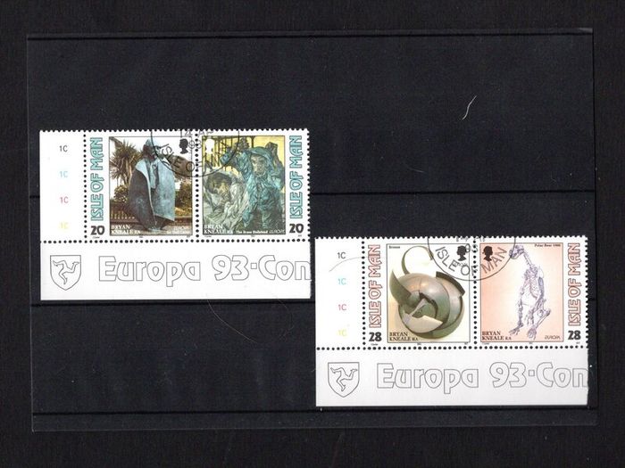 1993 Isle of Man Europa: Contemporary Art Commemorative Stamps Fine Used