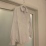 Bershka Mens Plain White Shirt Image 3