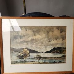 large watercolour.