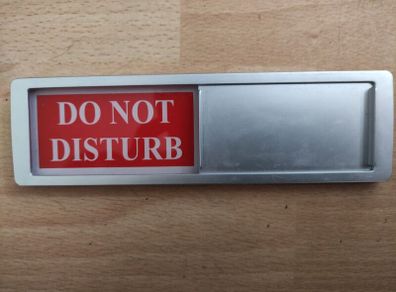 Door sign Do not disturb and Welcome please knock