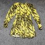 Rotate Alison Tiger Print Mini Dress Sz 8UK 4US S Long Sleeve Flowy Party Image 3