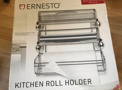 Kitchen organiser roll holder