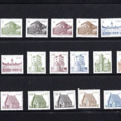 1982-90 Ireland Third (Sixth per Hibernian) Definitive Series Irish Architecture Low Values Presentation Pack includes stamps Mint Never Hinged (MNH)
