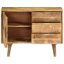 Sideboard Solid Mango Wood 90x30x69 cm Image 4