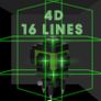 16 Lines Laser Level 3 360 Green Floor Laser Level 3 Auto-Leveling USB Rechargeable Vertical & Horizontal Laser Measuring Tool Image 3