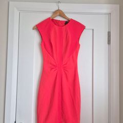 Ted Baker Midi Dress Pink / Orange