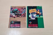 Nintendo SNES Super Nintendo instruction booklet street fighter 2 + SUPER SOCCER