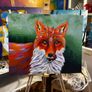 Fox Original Acrylic Painting Image 2