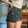 Denim&Co High Quality Denim Shorts S size; embroidery Image 2