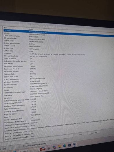 Dell Precision T1700, i7, 8gb, 128 ssd, Windows 11