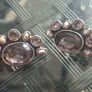 Beautiful pair of Vintage Sterling Silver clip-on Earrings Image 8