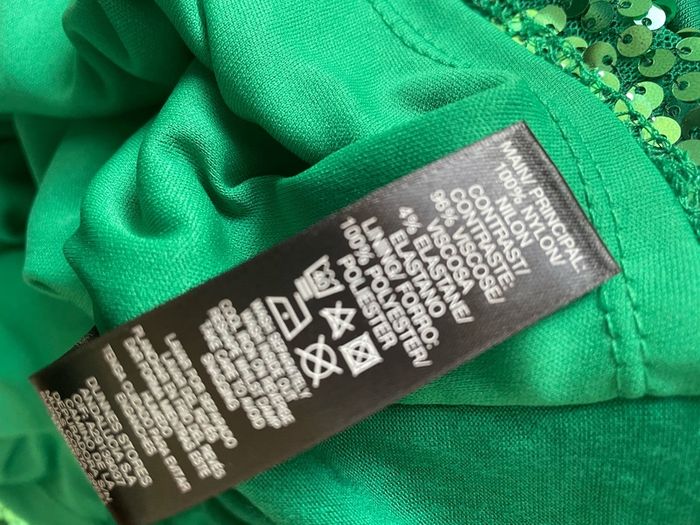 Ladies green sequins top - New